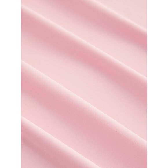 Women Maxi Dress Slim Fit Cowl Neck Backless Ruched Evening Gown - Picture 4 of 7